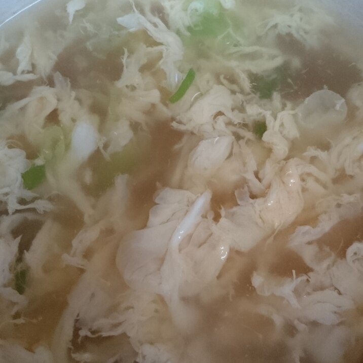 ふんわり玉子の中華春雨スープ